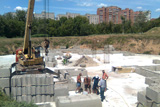 Продолжается строительство храма Святого Георгия Победоносца