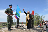 Открытие и освящение памятного закладного камня воинам-десантникам в Матвеево-Курганском районе