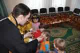 Причастие детей из детского дома Аревик